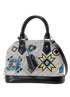 Azteque Alma BB, &pound;1,100, Handbags, Black/White, Leather, Front view